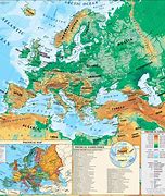 Image result for High Resolution Physical Map of Europe