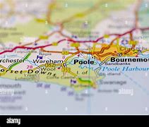 Image result for Terrain Map of Poole