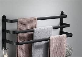 Image result for Matte Black Towel Rack