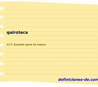 Image result for quiroteca