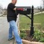 Image result for Metal Mailbox Post