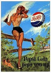 Image result for Pepsi Cola Pin Up