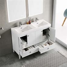 Image result for 48 Inch Bathroom Vanity with Top Double Sink