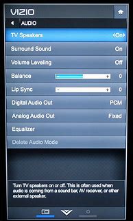 Image result for Sound Settings On Sharp TV