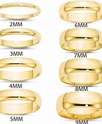 Image result for 3Mm vs 5Mm Gold Band