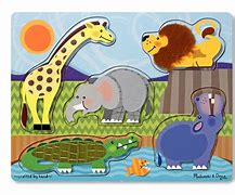 Image result for Zoo Animals Wooden Puzzle