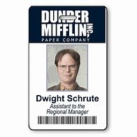 Image result for Dwight Schrute ID Badge