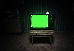 Image result for TV with Green Screen Creepy