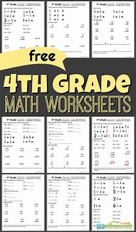 Image result for Free Printable Math Worksheets 4th Grade