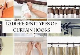 Image result for Hanging Curtain with Different Hooks