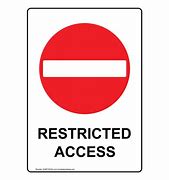 Image result for Restricted Access Clip Art