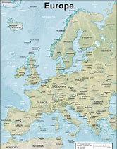 Image result for Europe Geographic Map