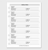 Image result for Free Printable Adress Sheets