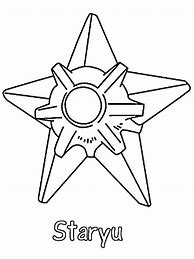 Image result for Staryu Pokemon Coloring Pages