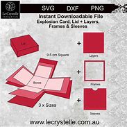 Image result for Explosion Box Template Cricut