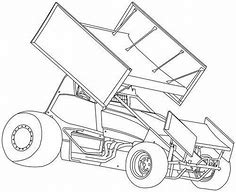Image result for Sprint Car Racing Coloring Pages