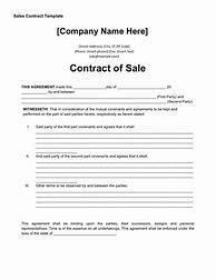 Image result for Selling Contract Template