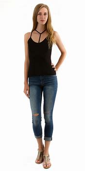 Image result for Long Spaghetti Strap Tank Tops