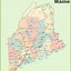 Image result for Large Map of Maine