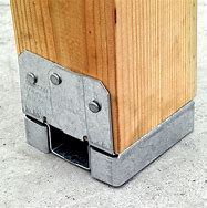 Image result for 6X6 Post Base with Threaded Rod