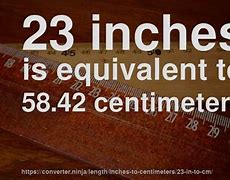 Image result for What's 23 Inches