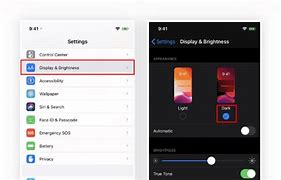 Image result for Settings iOS Dark Mode