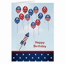 Image result for July 4th Birthday Cards