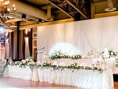 Image result for Wedding Head Table Backdrop Ideas