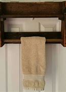 Image result for Rustic Wood Towel Holder