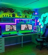 Image result for Bedroom Computer Room Gaming Setup