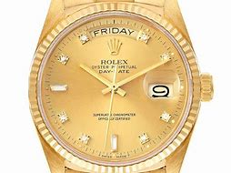 Image result for Rolex President Gold Diamond