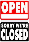 Image result for 8 AM Open and 8 Pm Close. Sign