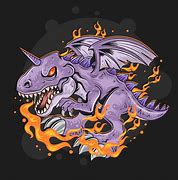Image result for Purple Fire Dragon Logo