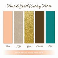 Image result for Gold and Peach Color Palette