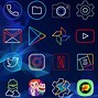 Image result for Neon Desktop Icons