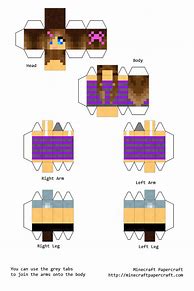 Image result for Minecraft Papercraft Girl