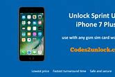 Image result for iPhone 7 Plus Sprint Unlock