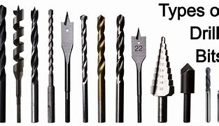 Image result for Typrs of Drill Bits