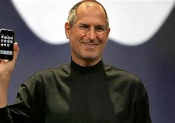 Image result for Steve Jobs Holding iPhone 1