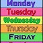 Image result for Days of the Week Labels Printable