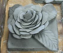 Image result for Rose Clay Relief Sculpture