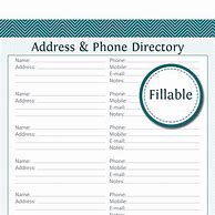 Image result for Free Address and Phone Template
