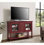 Image result for Red Metal TV Stand