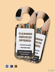 Image result for Janitorial Cleaning Door Hangers