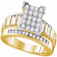 Image result for 10K Gold Diamond Cluster Ring