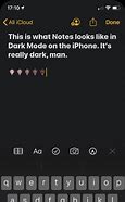 Image result for iOS Notes Dark Mode