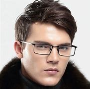Image result for Men's Black Frame Eyeglasses