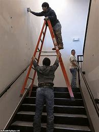 Image result for Unsafe Ladder Pictures. Worker