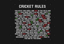 Image result for Rules of the Games of Cricket Games