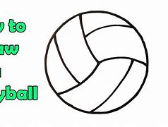 Image result for Volleyball Ball Drawing